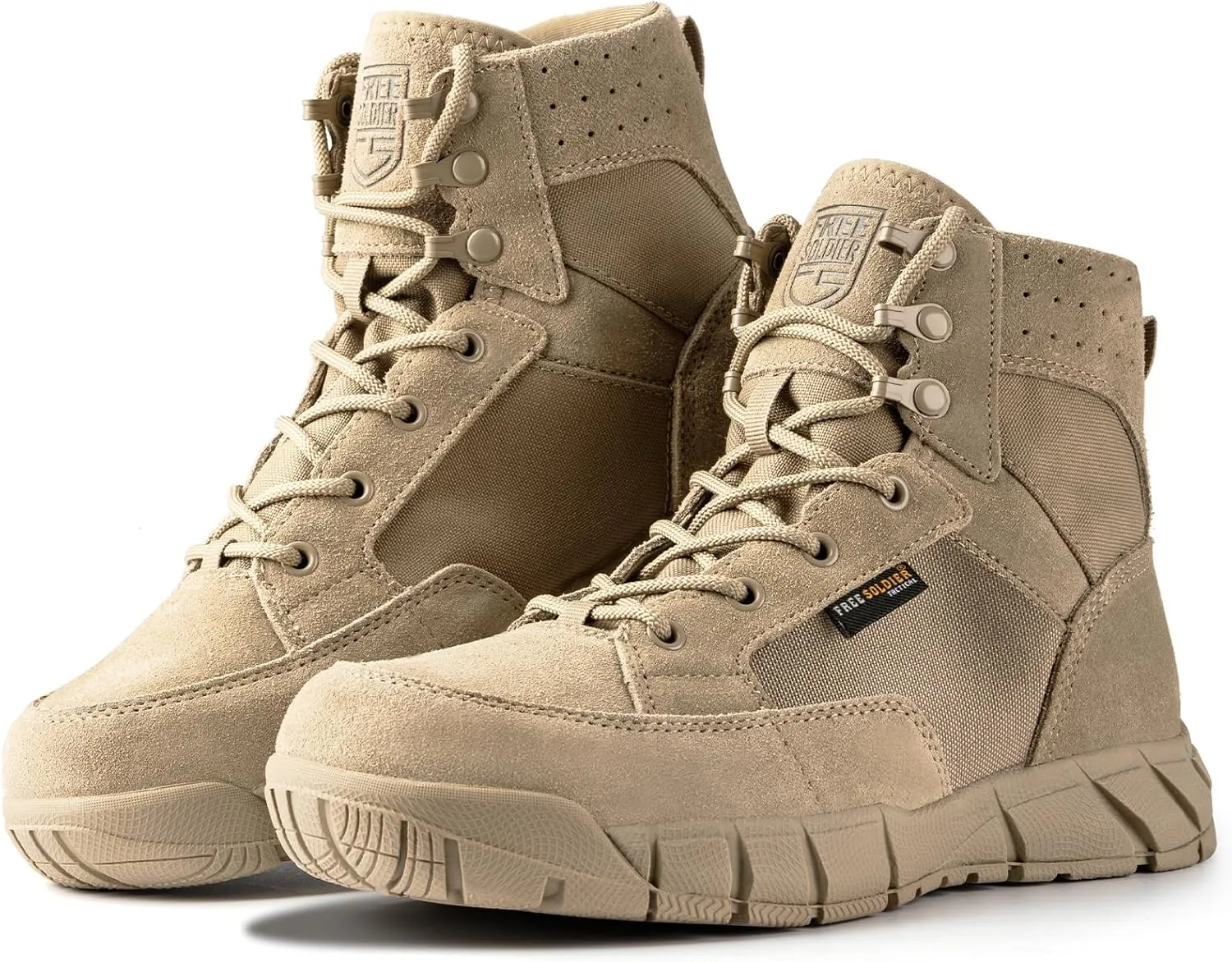 FREE SOLDIER Tactical Boots - Lightweight & Breathable