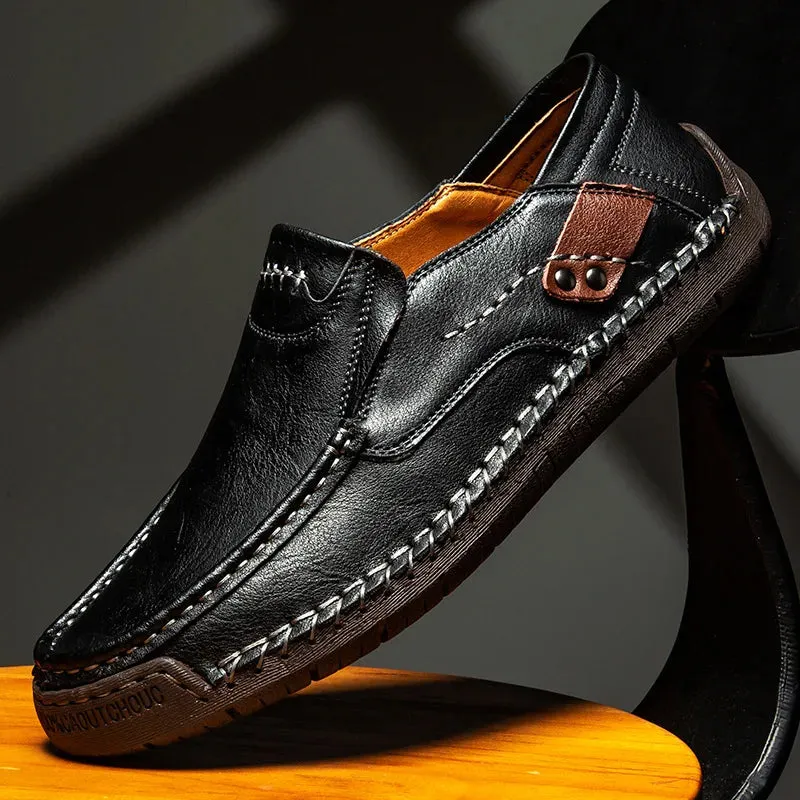 Genuine Leather Luxury Slip-On Casual Loafers