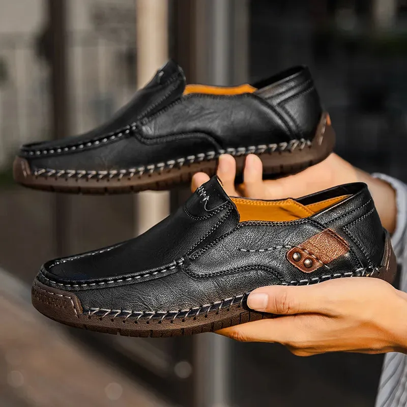 Genuine Leather Luxury Slip-On Casual Loafers