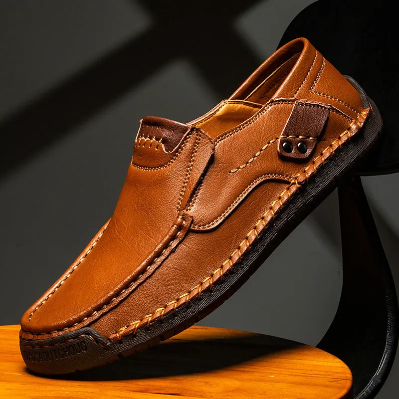 Genuine Leather Luxury Slip-On Casual Loafers