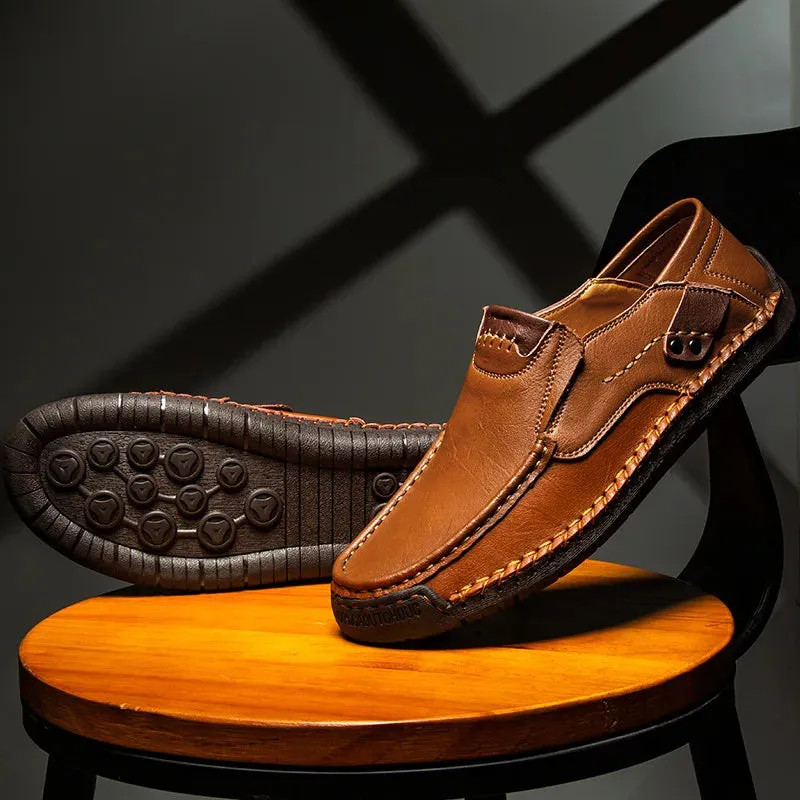 Genuine Leather Luxury Slip-On Casual Loafers