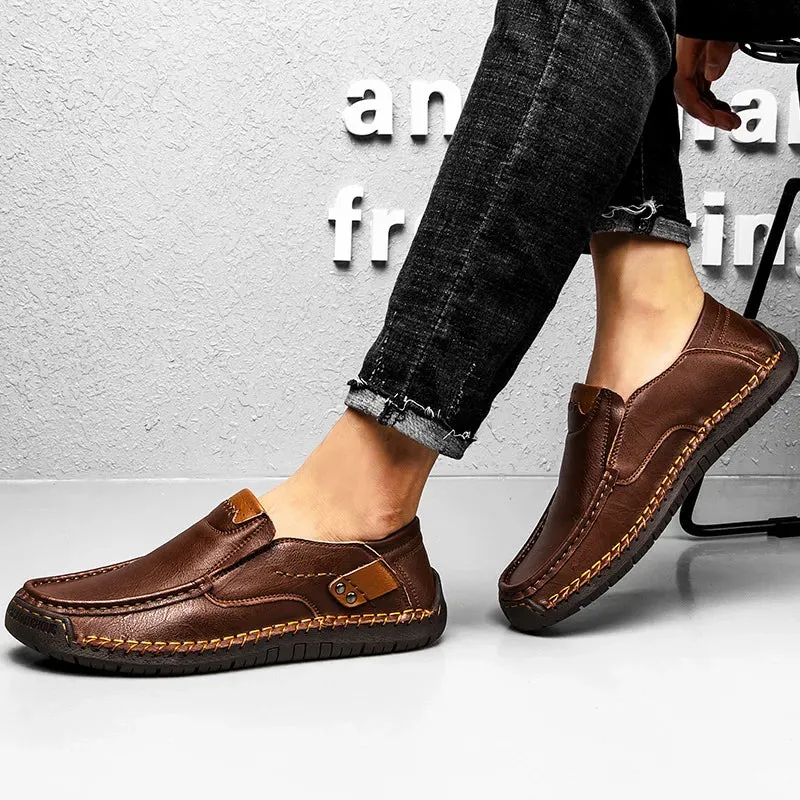 Genuine Leather Luxury Slip-On Casual Loafers