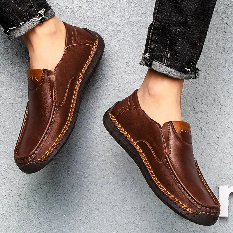 Genuine Leather Luxury Slip-On Casual Loafers