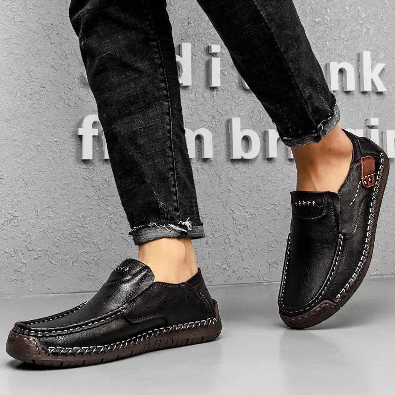 Genuine Leather Luxury Slip-On Casual Loafers