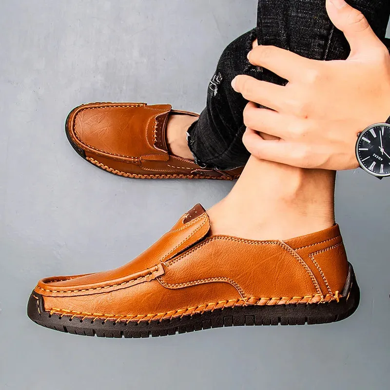 Genuine Leather Luxury Slip-On Casual Loafers