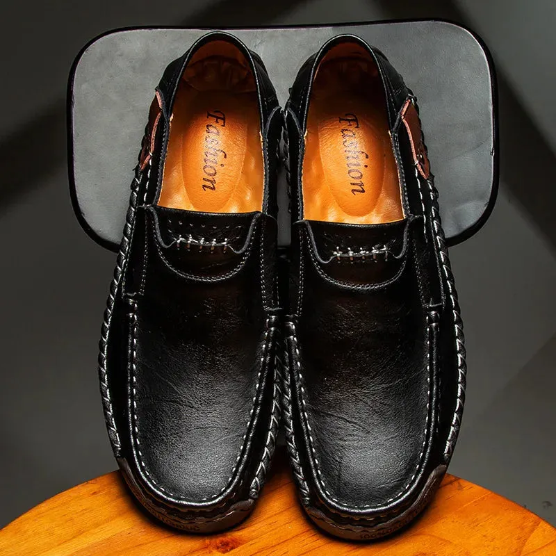 Genuine Leather Luxury Slip-On Casual Loafers