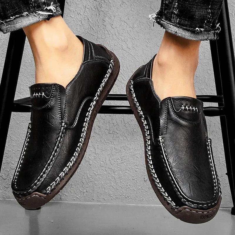 Genuine Leather Luxury Slip-On Casual Loafers