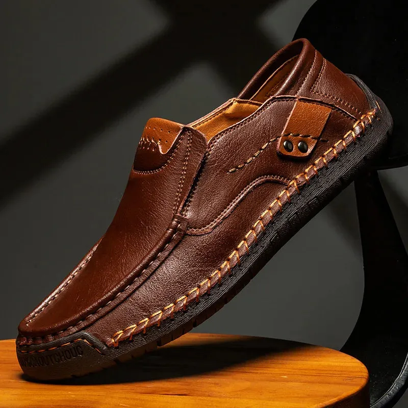 Genuine Leather Luxury Slip-On Casual Loafers