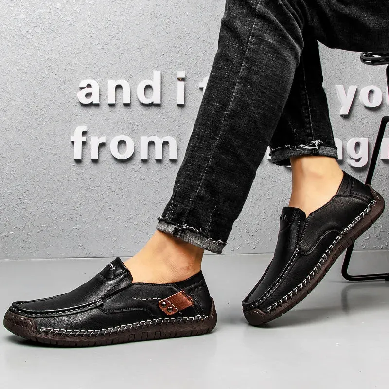 Genuine Leather Luxury Slip-On Casual Loafers