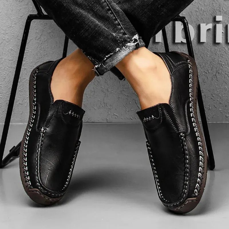 Genuine Leather Luxury Slip-On Casual Loafers
