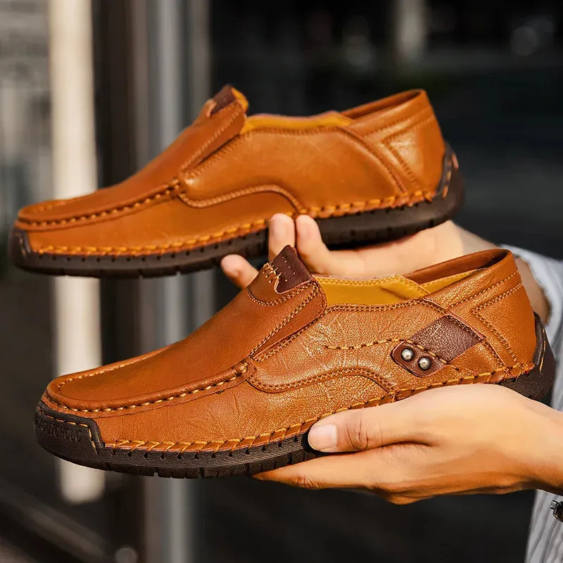 Genuine Leather Luxury Slip-On Casual Loafers