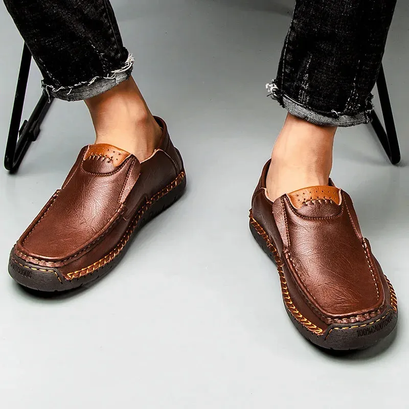 Genuine Leather Luxury Slip-On Casual Loafers