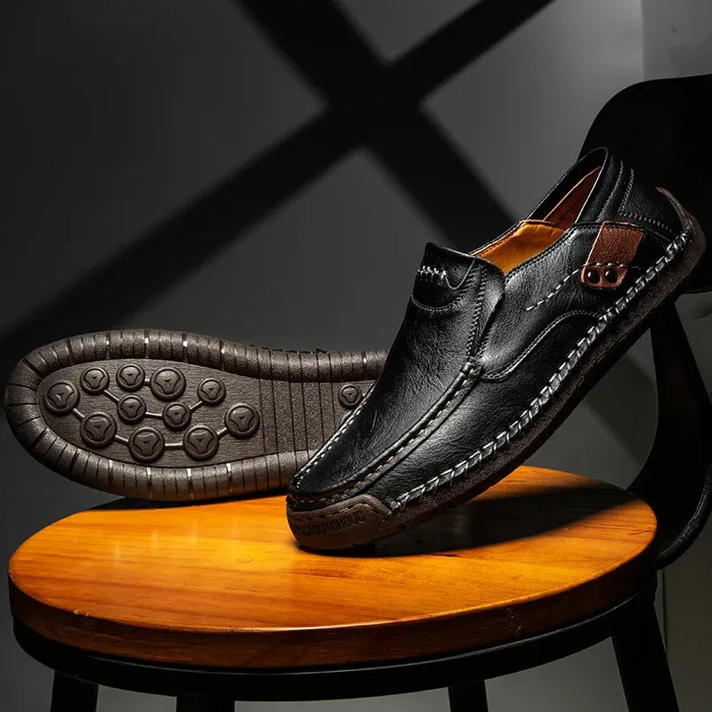 Genuine Leather Luxury Slip-On Casual Loafers