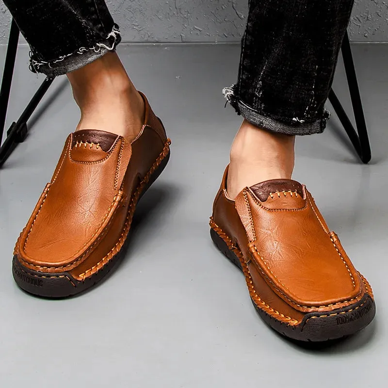 Genuine Leather Luxury Slip-On Casual Loafers