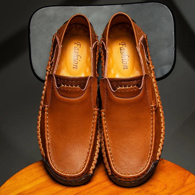 Genuine Leather Luxury Slip-On Casual Loafers