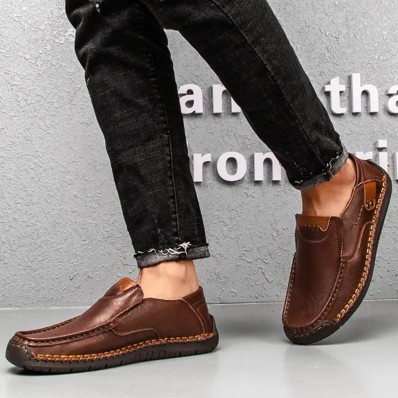 Genuine Leather Luxury Slip-On Casual Loafers