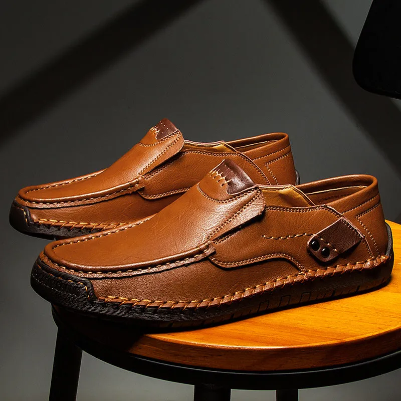 Genuine Leather Luxury Slip-On Casual Loafers