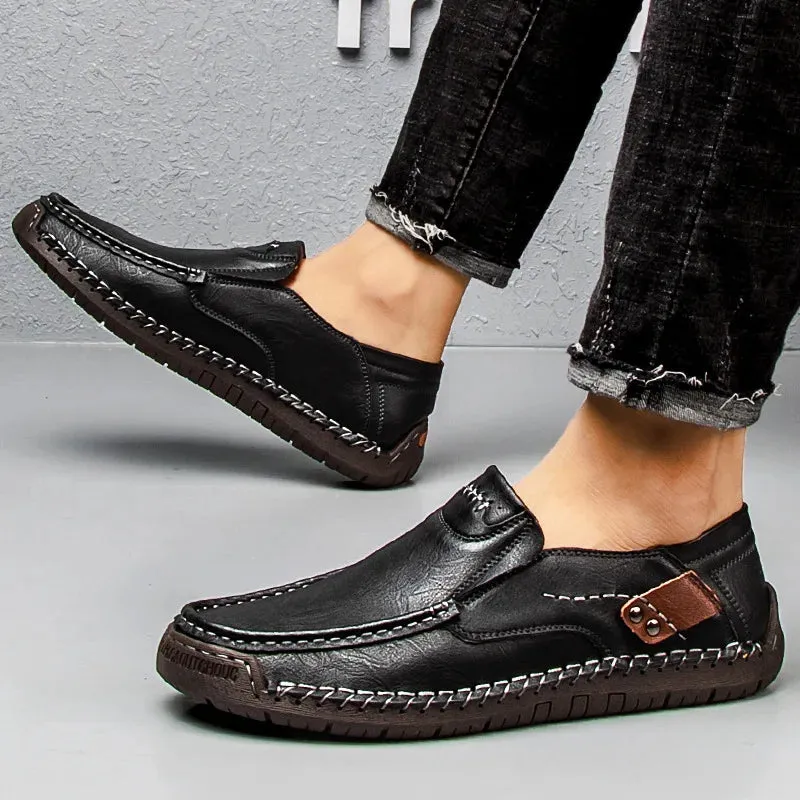 Genuine Leather Luxury Slip-On Casual Loafers