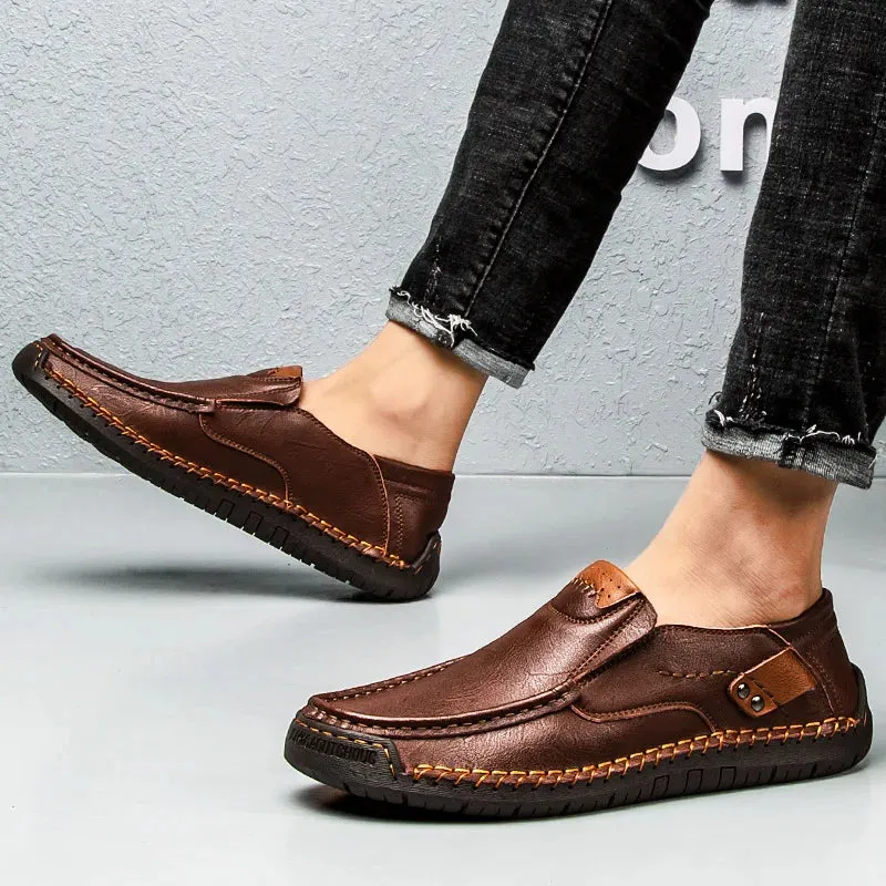 Genuine Leather Luxury Slip-On Casual Loafers