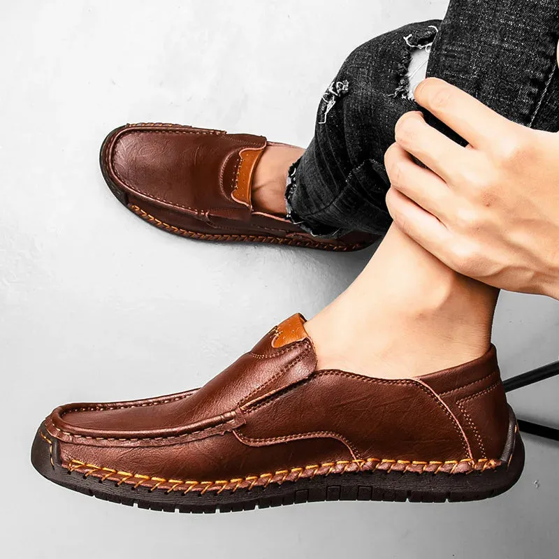 Genuine Leather Luxury Slip-On Casual Loafers
