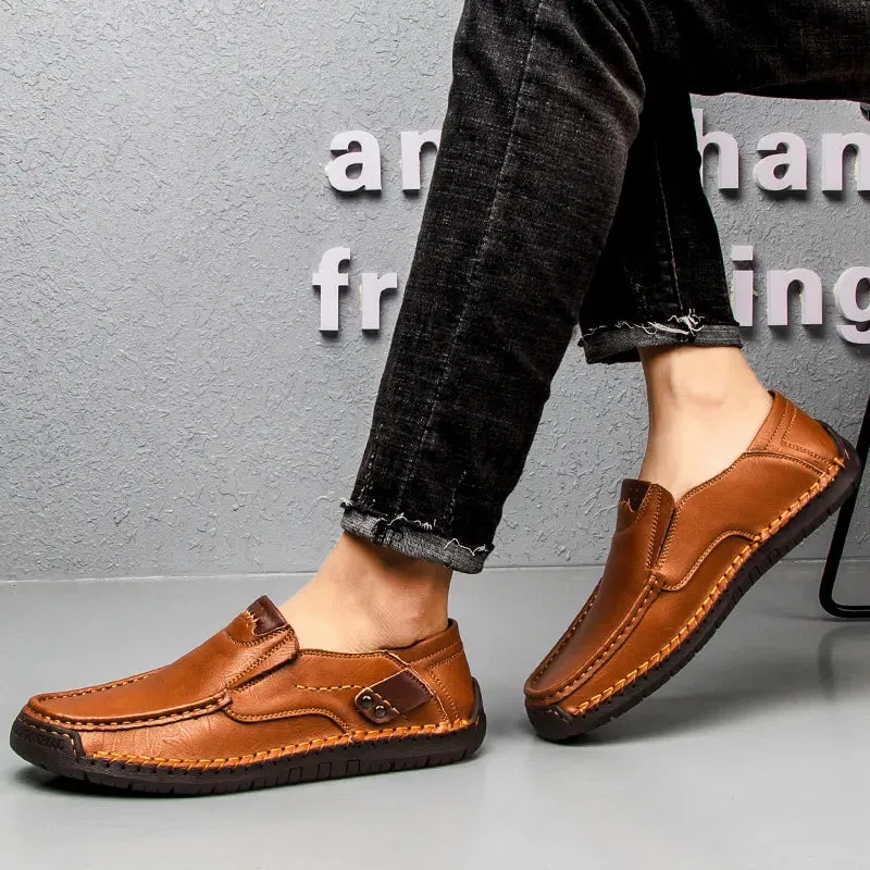 Genuine Leather Luxury Slip-On Casual Loafers