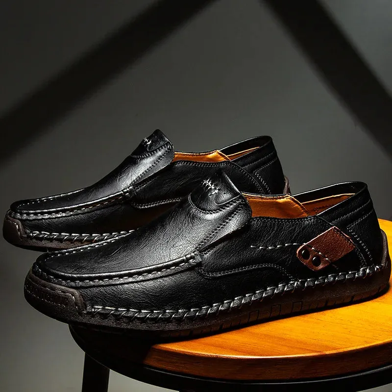 Genuine Leather Luxury Slip-On Casual Loafers