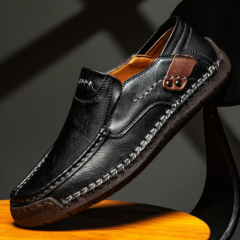 Genuine Leather Luxury Slip-On Casual Loafers