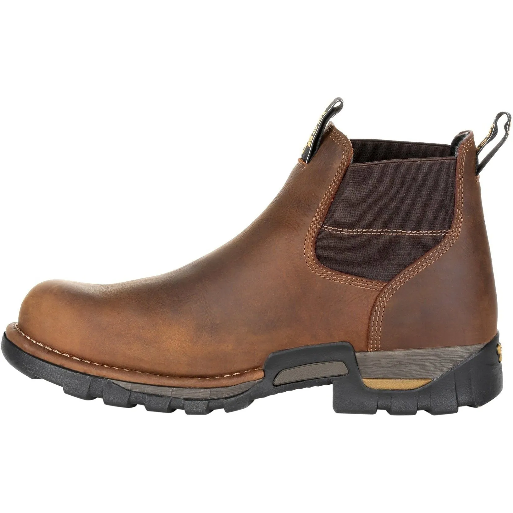 Georgia Men's Eagle One Soft Toe Waterproof Chelsea Work Boot - Brown - GB00315