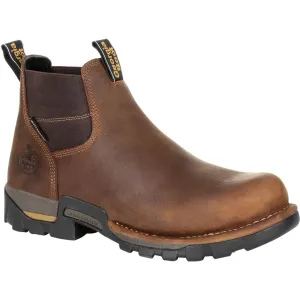 Georgia Men's Eagle One Soft Toe Waterproof Chelsea Work Boot - Brown - GB00315