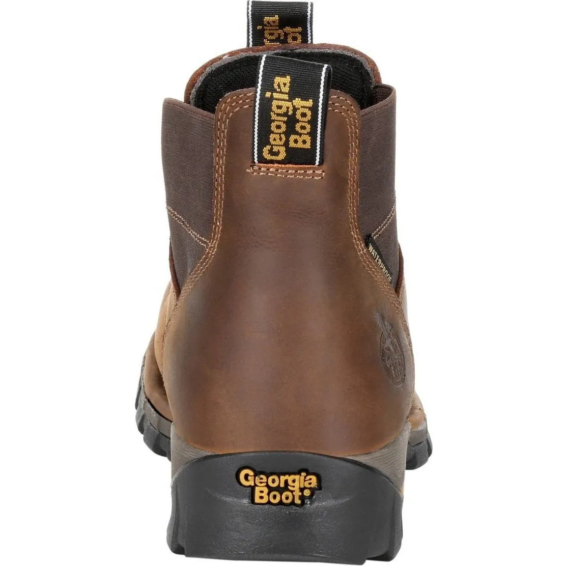 Georgia Men's Eagle One Soft Toe Waterproof Chelsea Work Boot - Brown - GB00315