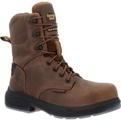Georgia Men's Flxpoint Ultra 8" Waterproof Composite Toe Work Boot -Brown- GB00554