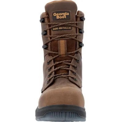 Georgia Men's Flxpoint Ultra 8" Waterproof Composite Toe Work Boot -Brown- GB00554