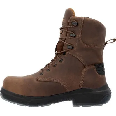 Georgia Men's Flxpoint Ultra 8" Waterproof Composite Toe Work Boot -Brown- GB00554