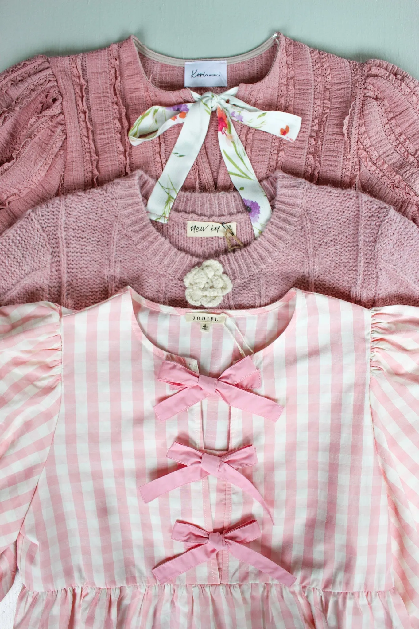 Gorgeous In Gingham Peplum Top • Pink
