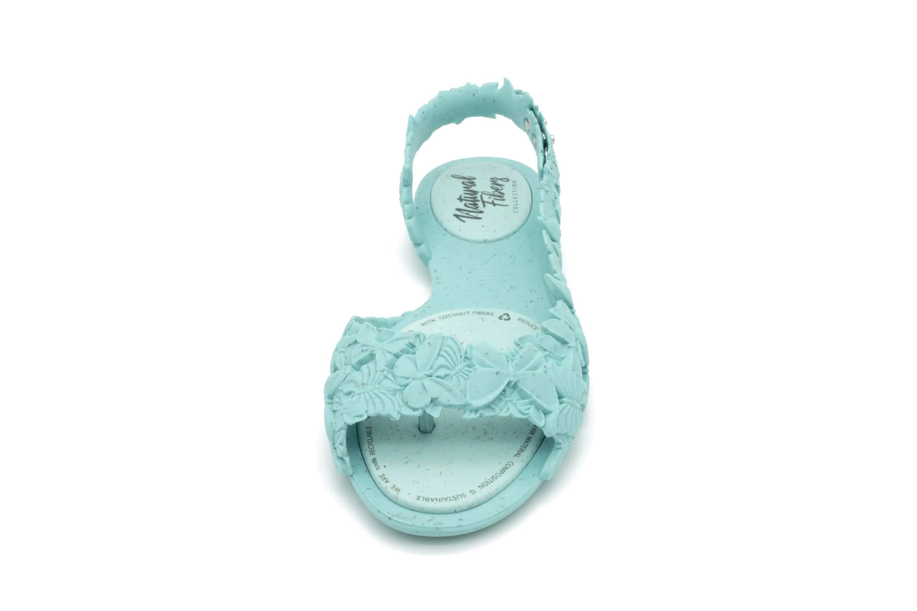 Green Butterfly Textured Shoes