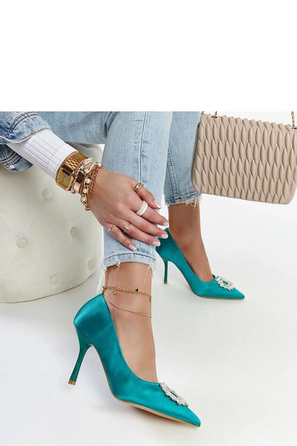 Green Susegana high heels