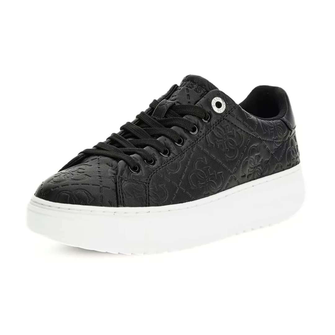 GUESS Denesa Embossed 4G Logo Sneakers - BLK