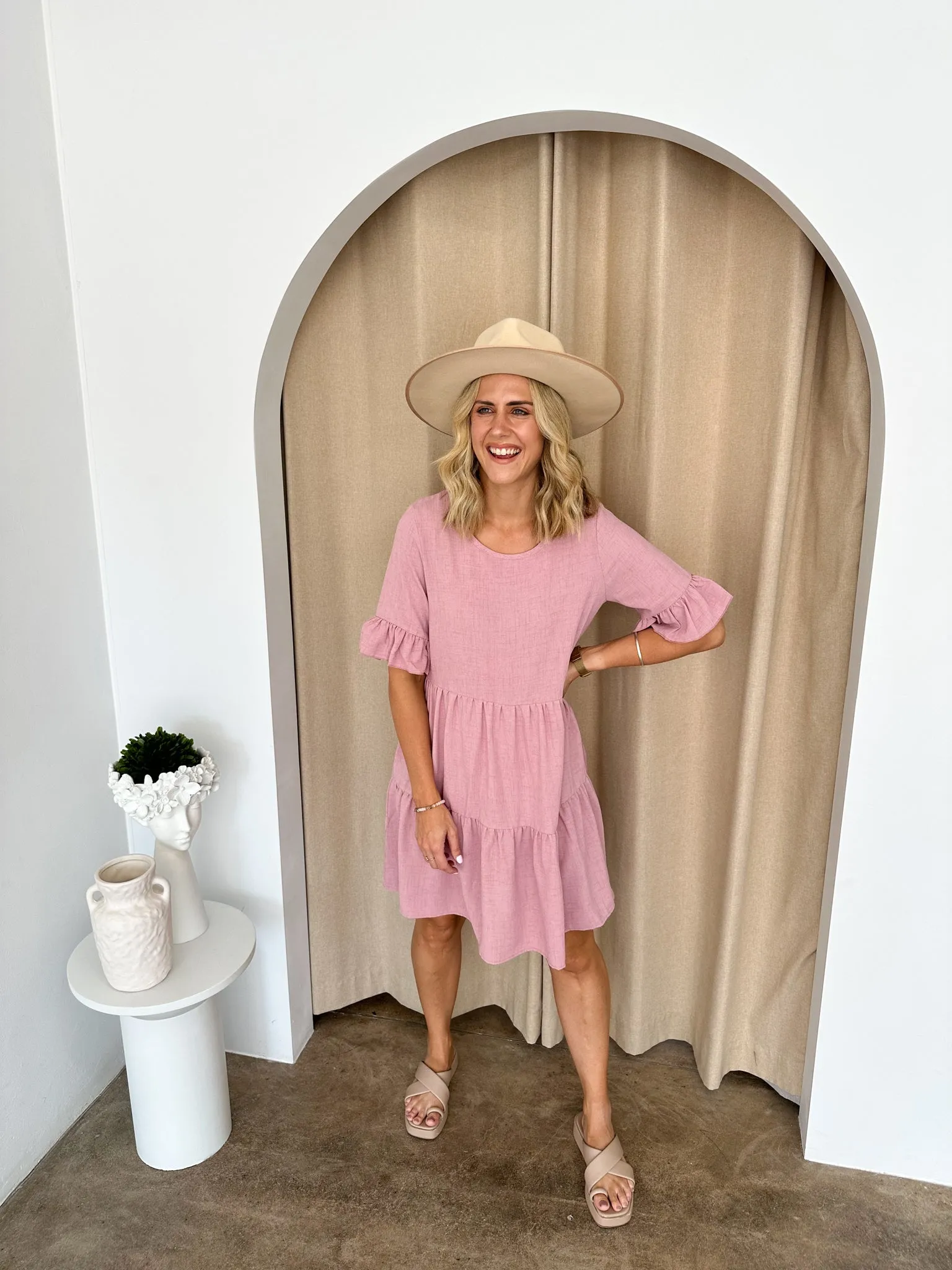 Hayden Dress -Blush