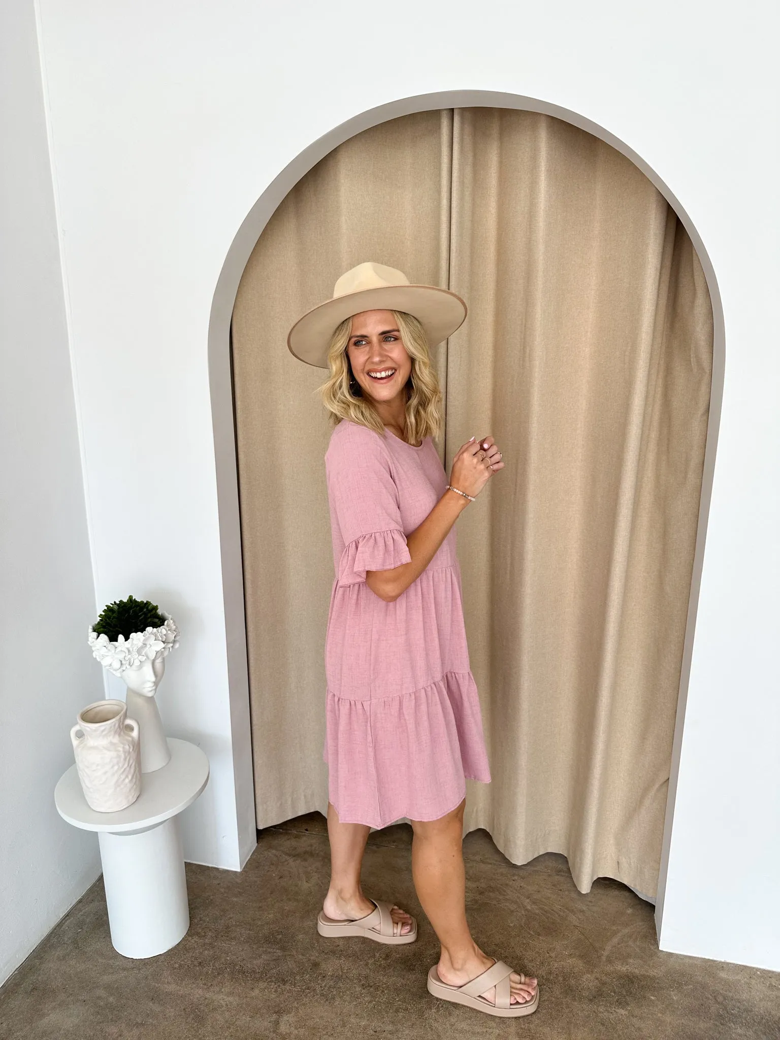 Hayden Dress -Blush