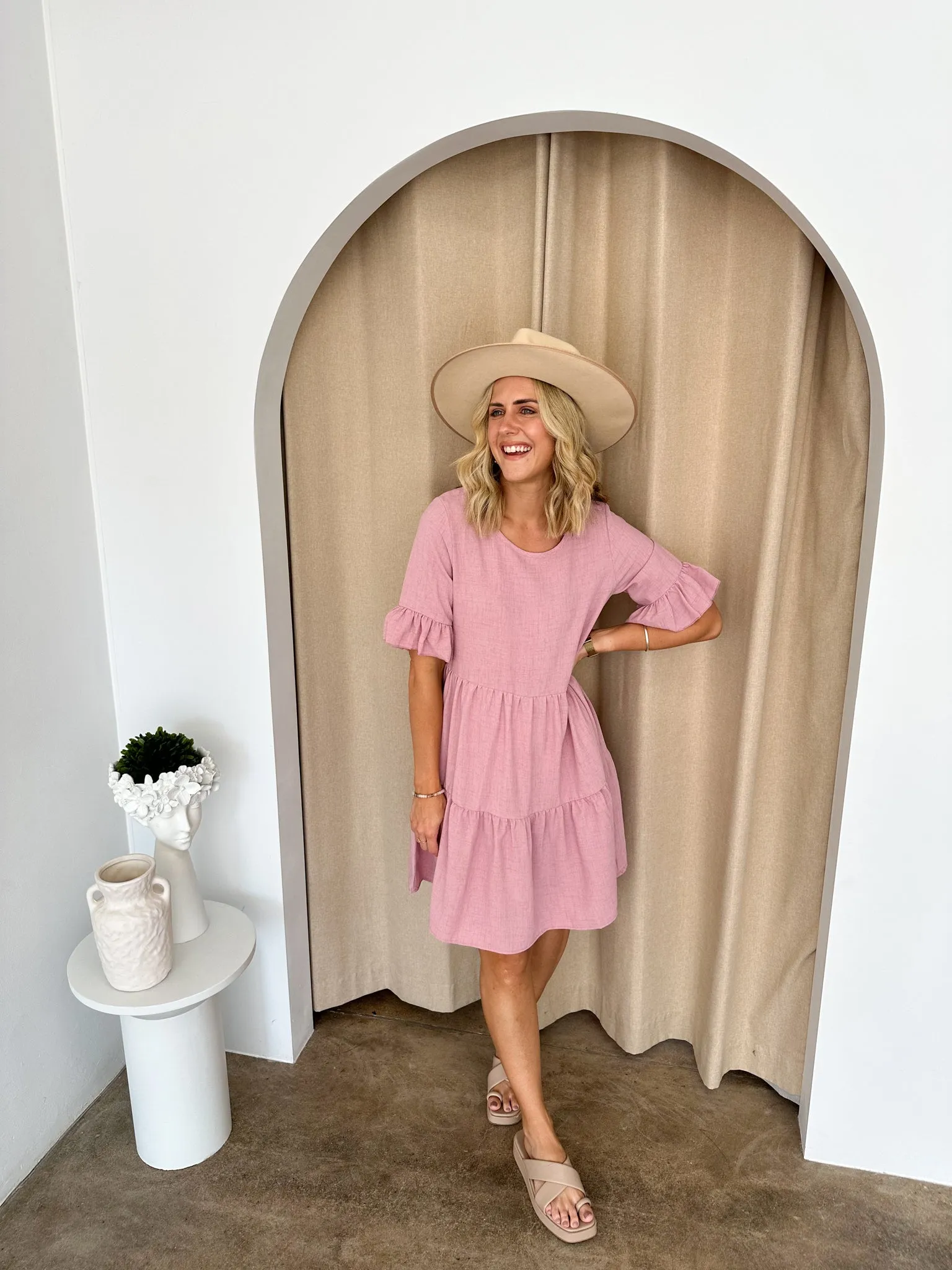 Hayden Dress -Blush