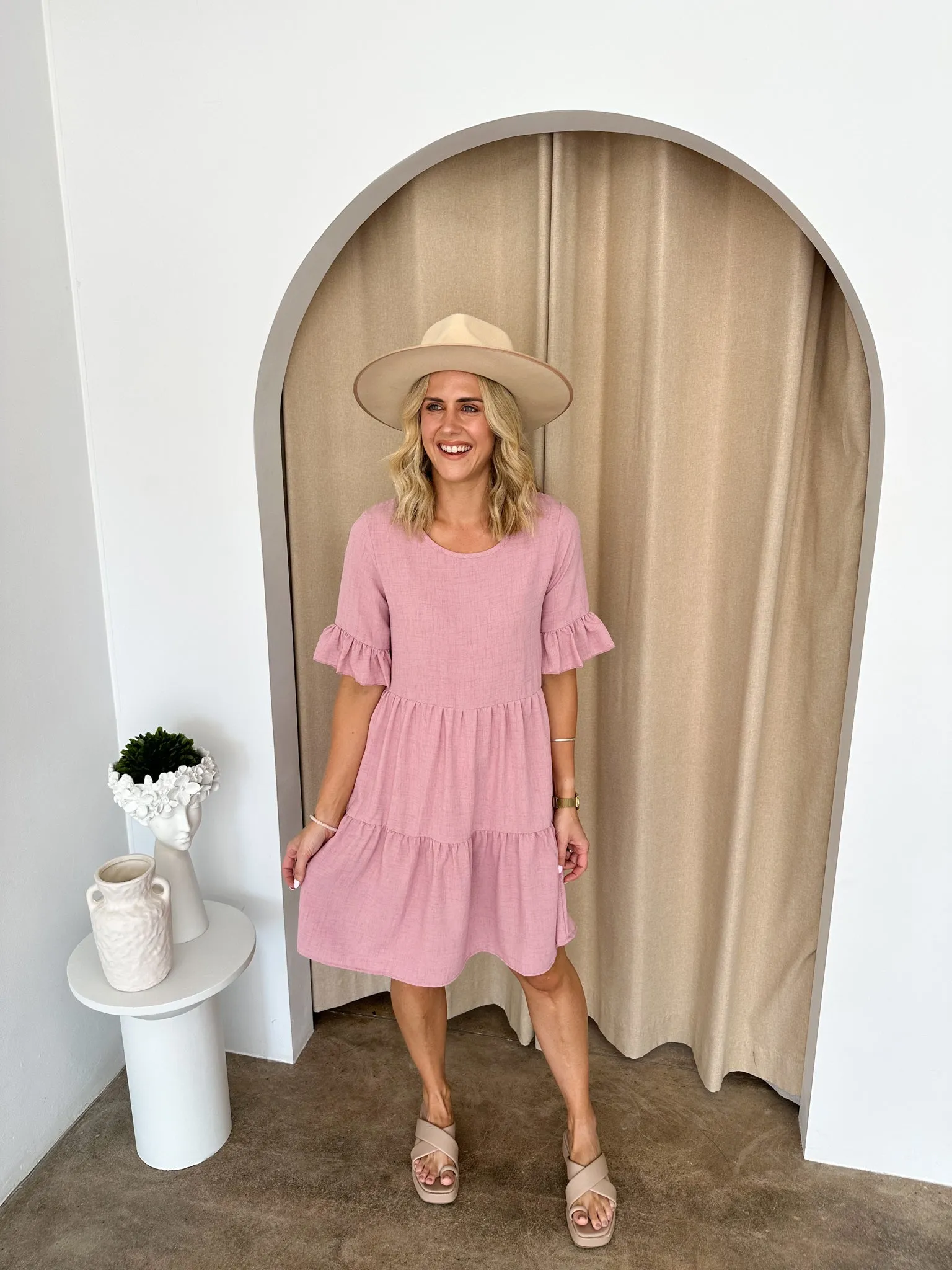 Hayden Dress -Blush