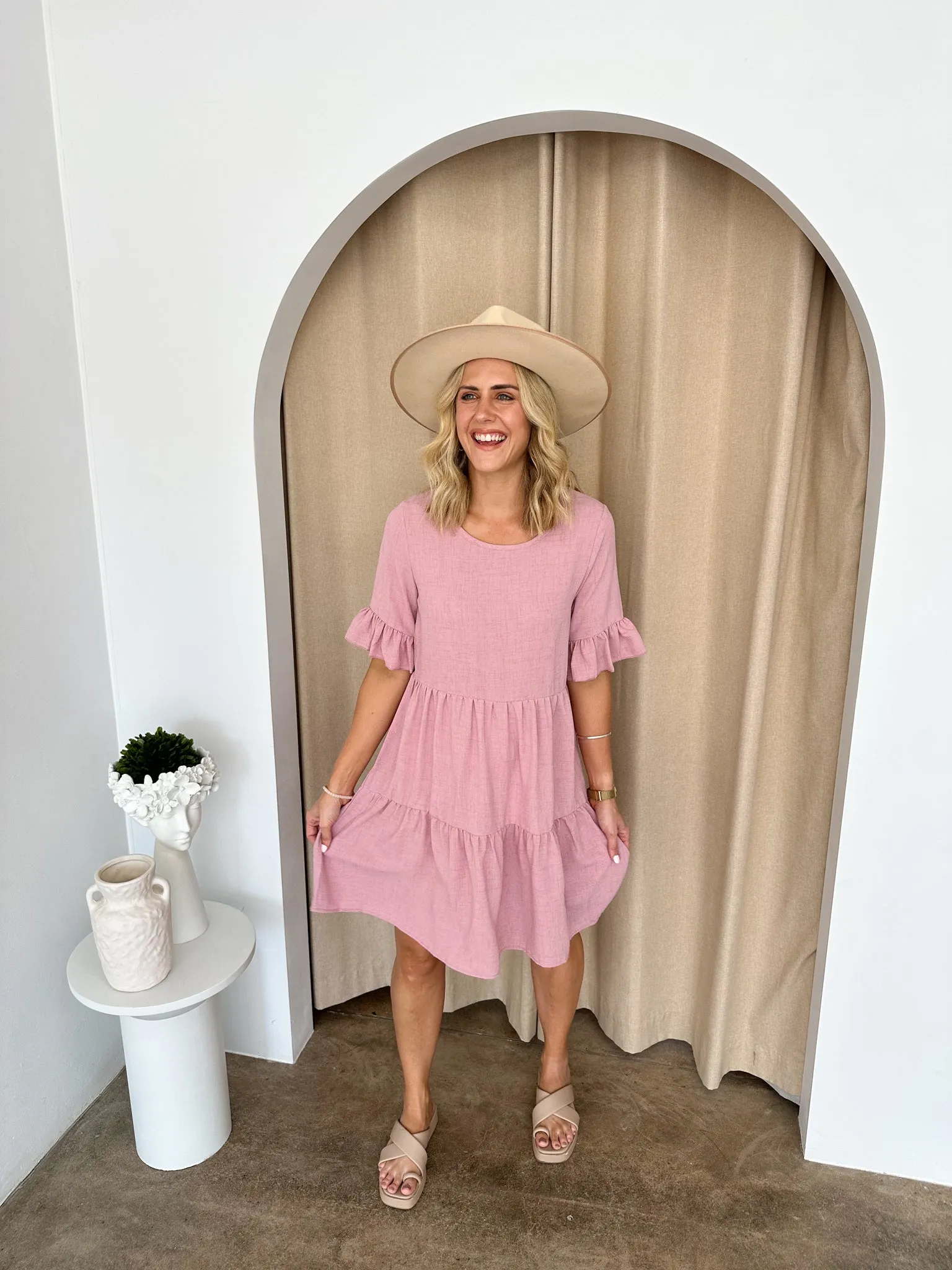 Hayden Dress -Blush