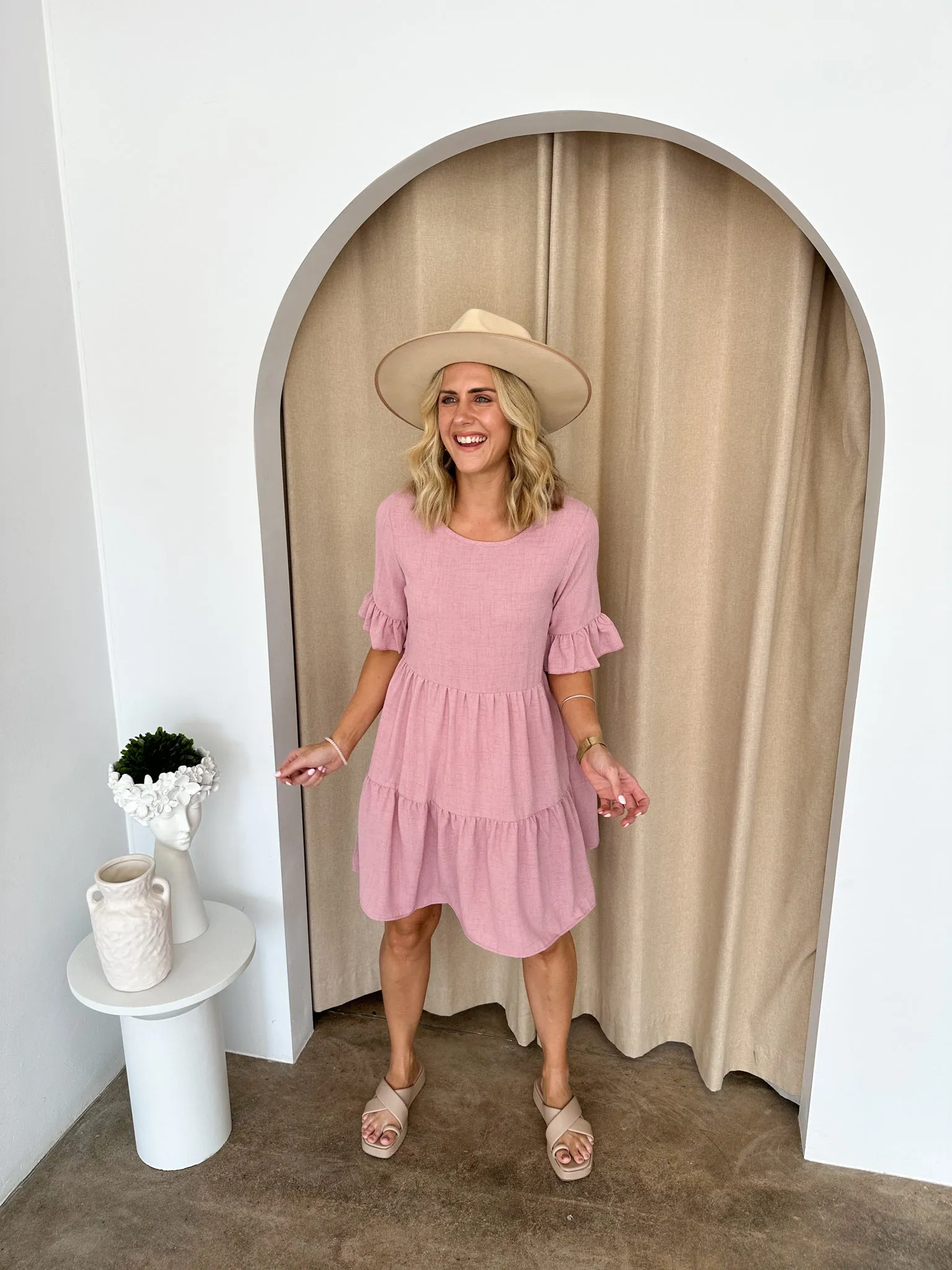 Hayden Dress -Blush
