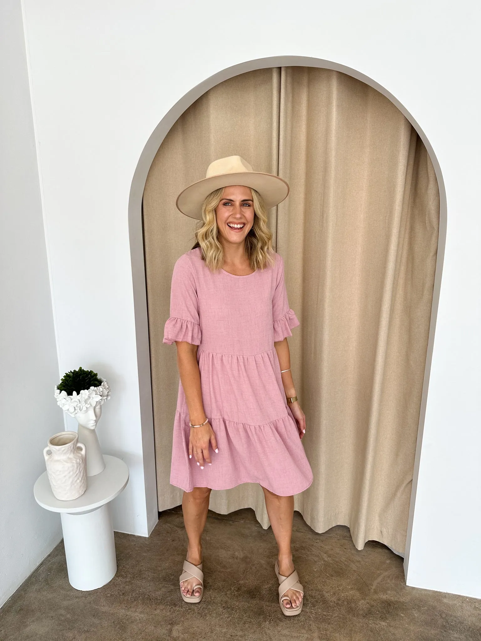 Hayden Dress -Blush