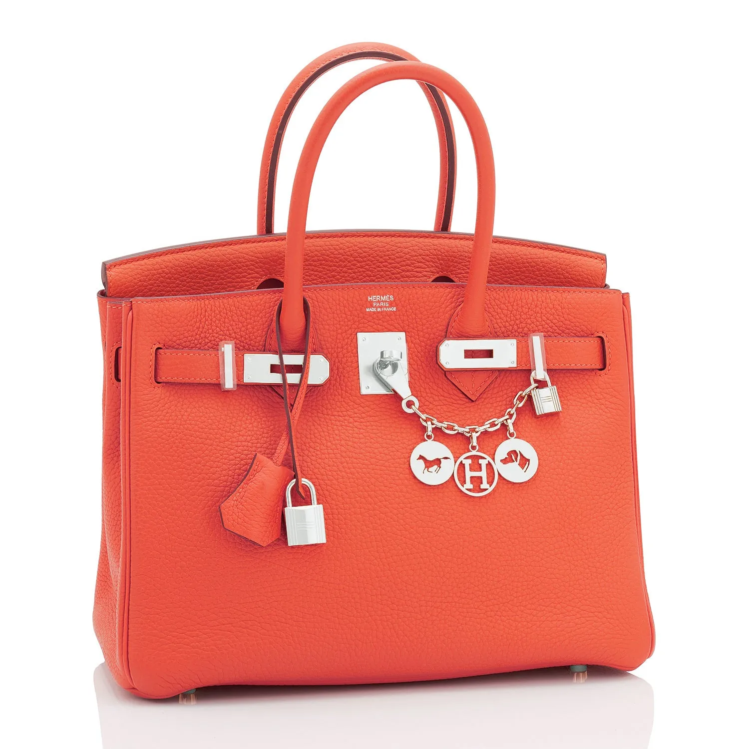 Hermes Birkin 30 Orange Poppy Verso Sanguine Birkin Bag U Stamp, 2022