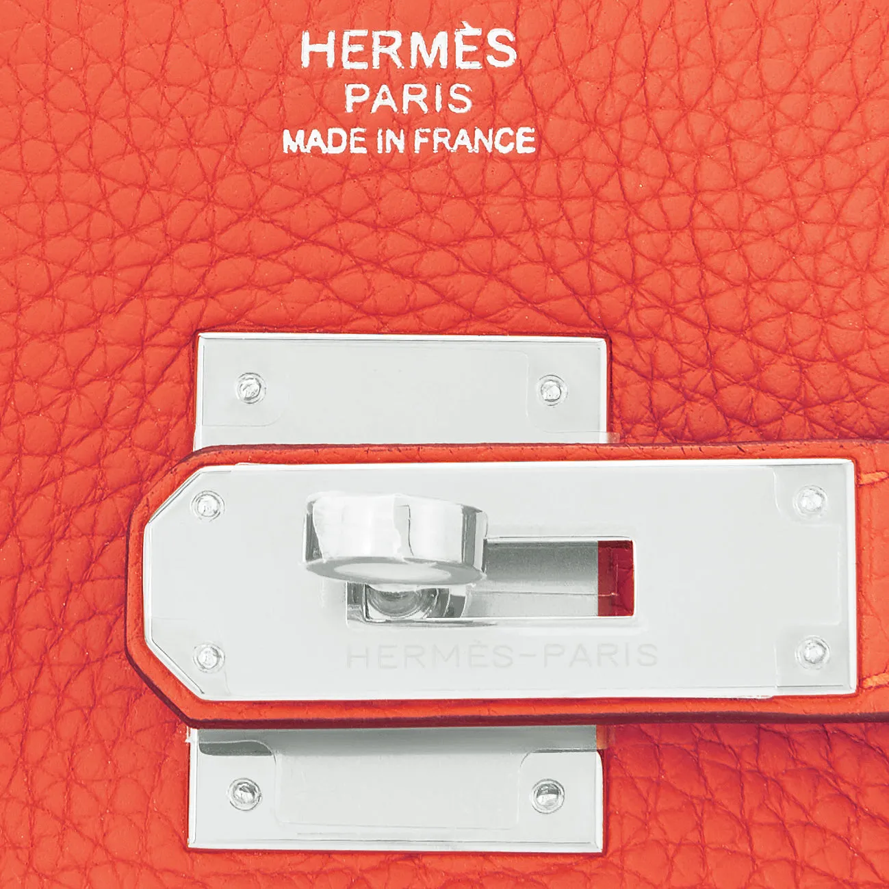 Hermes Birkin 30 Orange Poppy Verso Sanguine Birkin Bag U Stamp, 2022