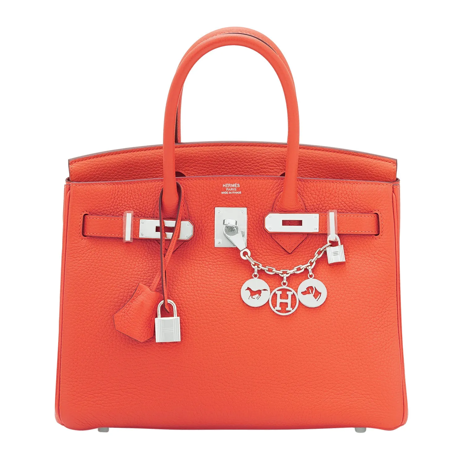 Hermes Birkin 30 Orange Poppy Verso Sanguine Birkin Bag U Stamp, 2022