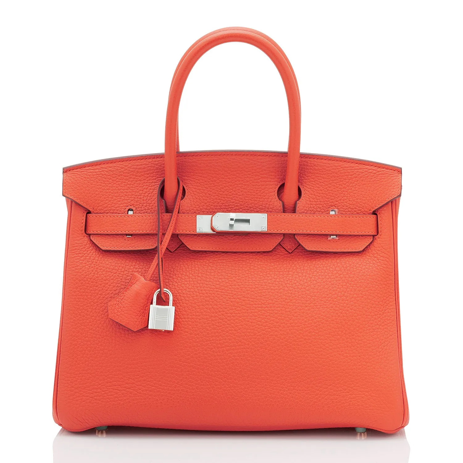 Hermes Birkin 30 Orange Poppy Verso Sanguine Birkin Bag U Stamp, 2022