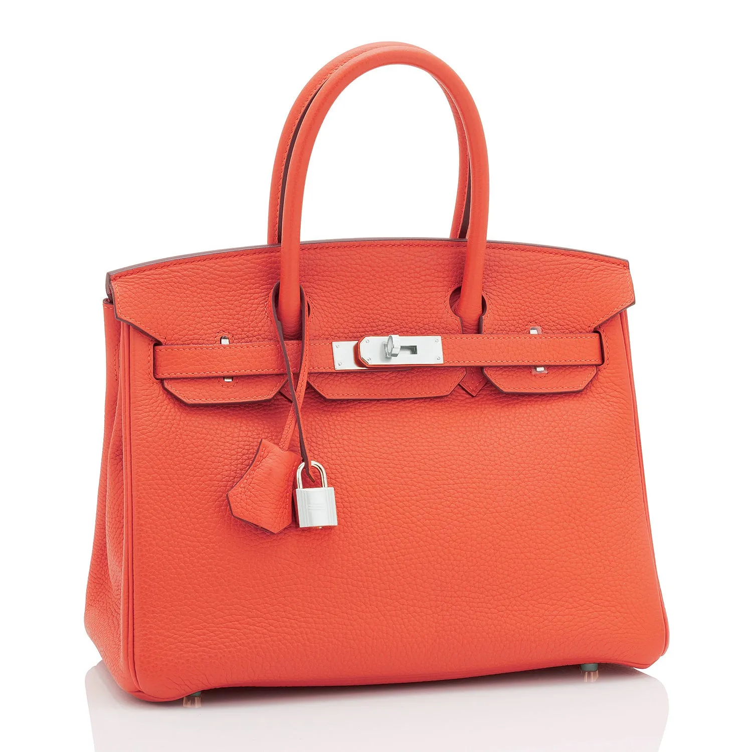 Hermes Birkin 30 Orange Poppy Verso Sanguine Birkin Bag U Stamp, 2022