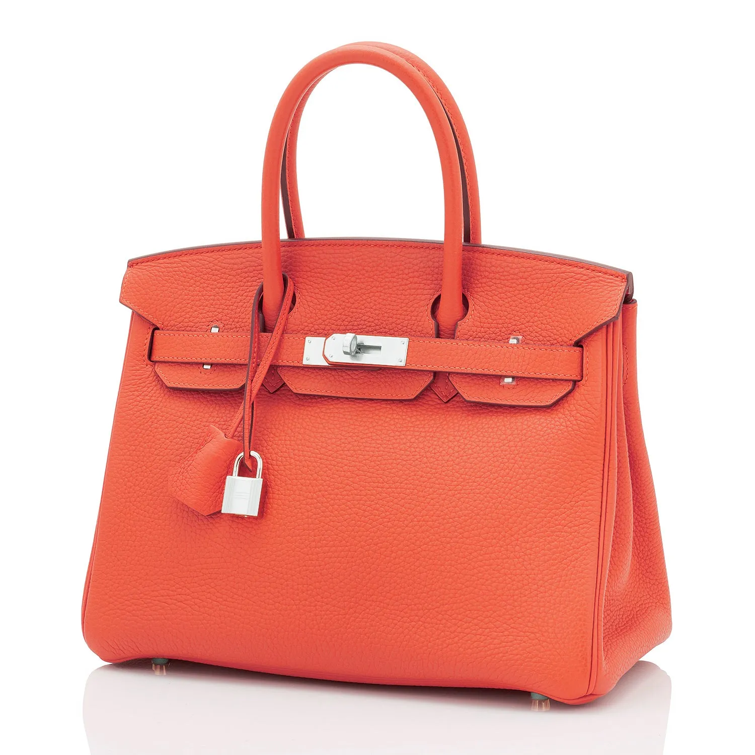 Hermes Birkin 30 Orange Poppy Verso Sanguine Birkin Bag U Stamp, 2022